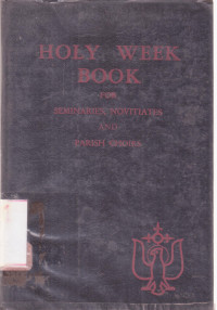 Image of Holy Week Book for Seminaries Novitiates and Parish Choirs