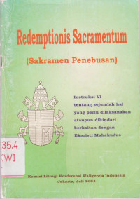 Image of Redemptoris Sacramentum (Sakramen Penebusan)